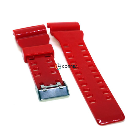 Силиконовый ремешок для часов Casio G-Shock GA-100 GA-110 красный RKCA-002 - 7